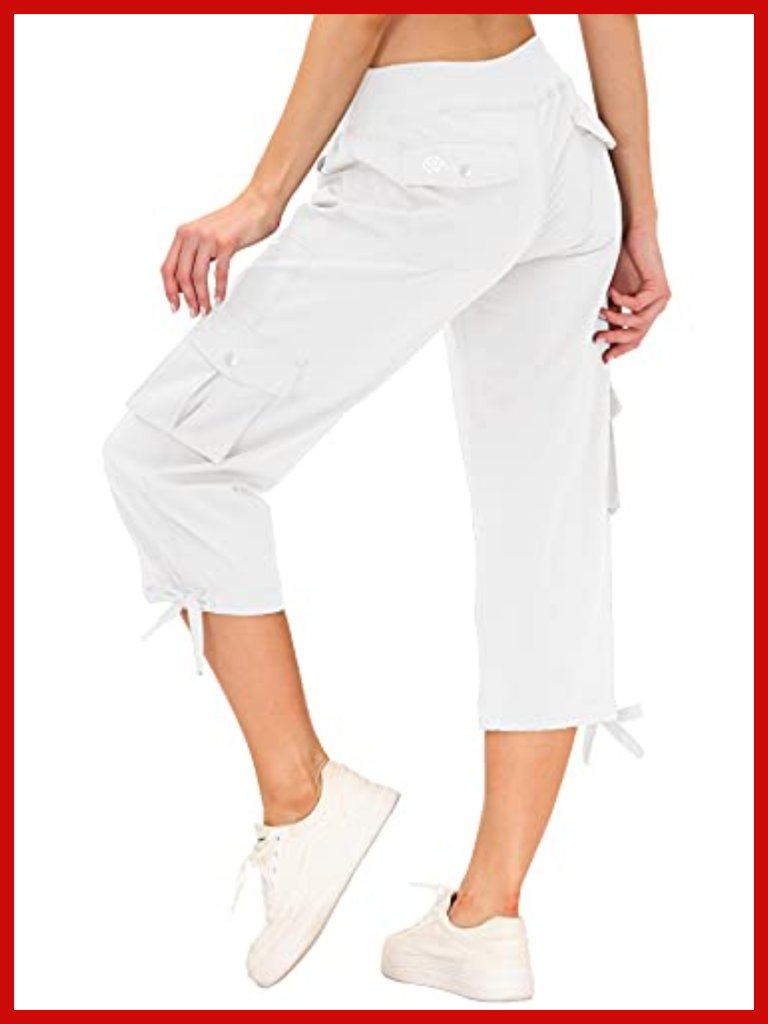 Cargo Capris Hiking Pants Lightweight Quick Dry Outdoor Athletic Travel Capris